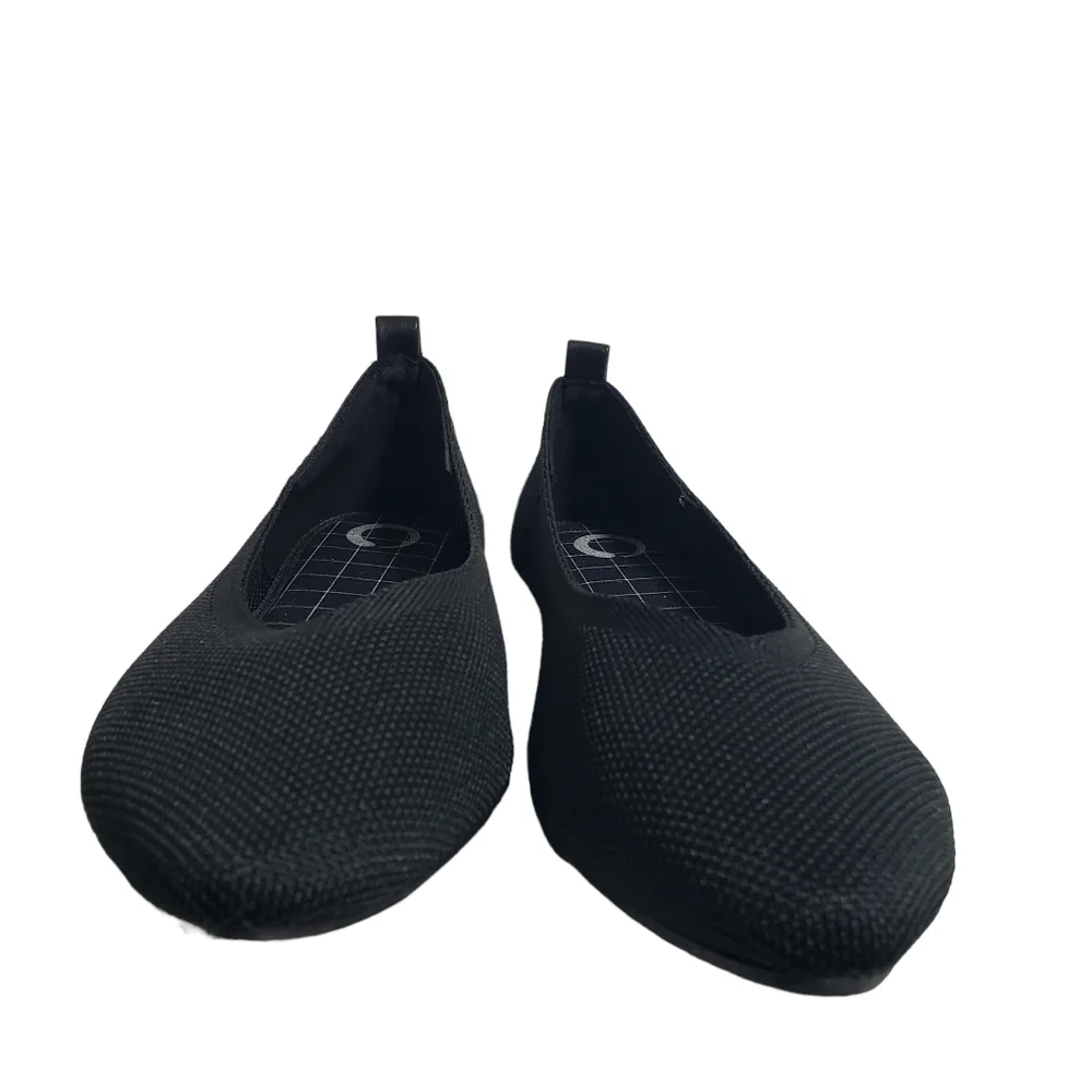 Journee Collection Veata Black Ballet Flat Sz 10